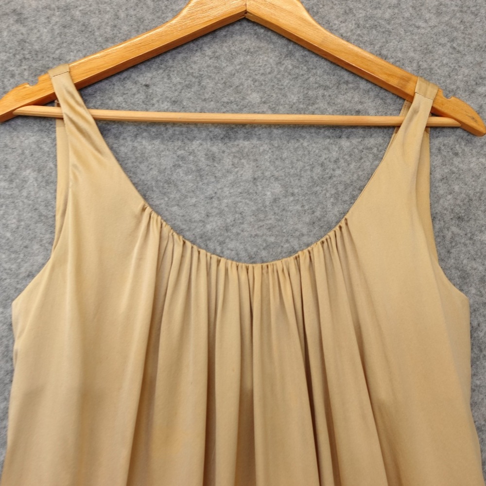 GIANNI VERSACE Dress Womens 44 M 8 Gold Silk Slip Cocktail Flowy Italian Luxury - Picture 12 of 16